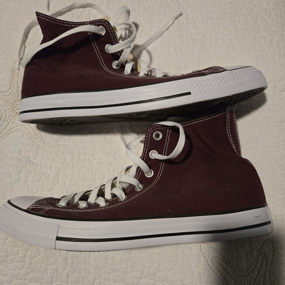 Chuck Taylor Converse All Star Mens High Top Sz 10.5 Wine Red 139784F New